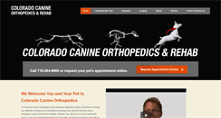 Desktop Screenshot of canineortho.com